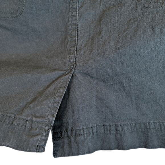 Columbia Mini Skirt Womens Size 10 Plaid Inset Zip Fly Gray Hiking Cargo Pockets - Picture 4 of 14